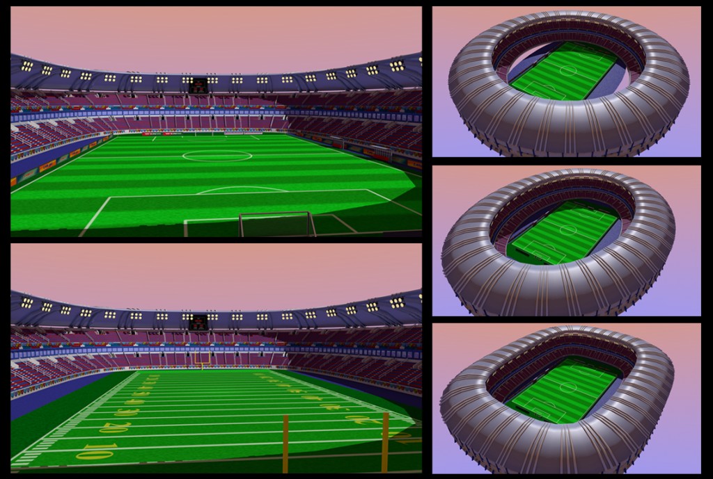 Soccer and American football stadium  preview image 1